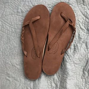 Rainbow 🌈 Brown Sandal with Braided strap